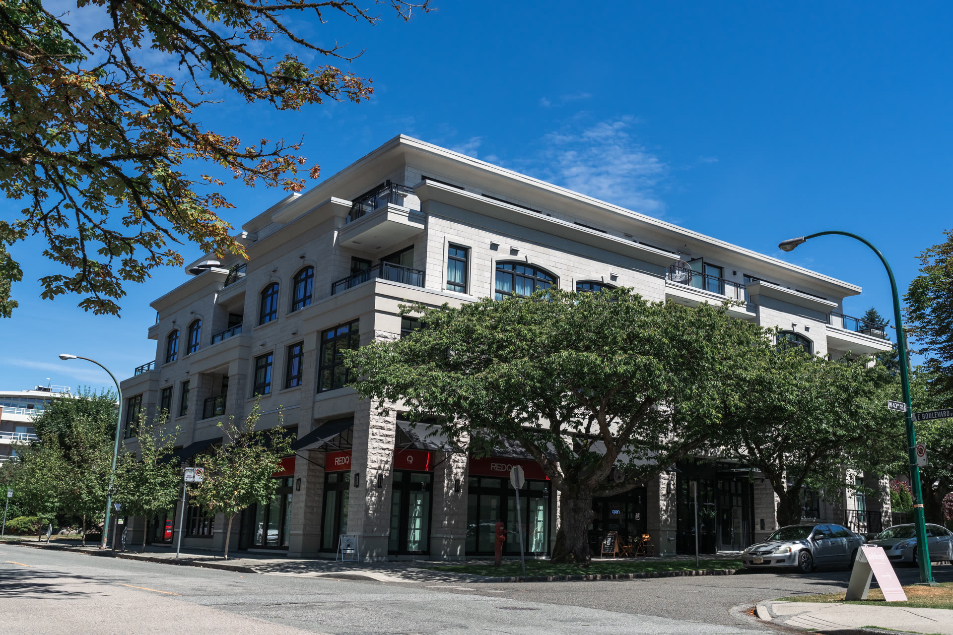 Stanton, a low-rise strata and commercial building in Kerrisdale, Vancouver
